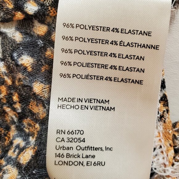 Free People Out For The Night Top Snake Combo Blouse Size S - Picture 12 of 16